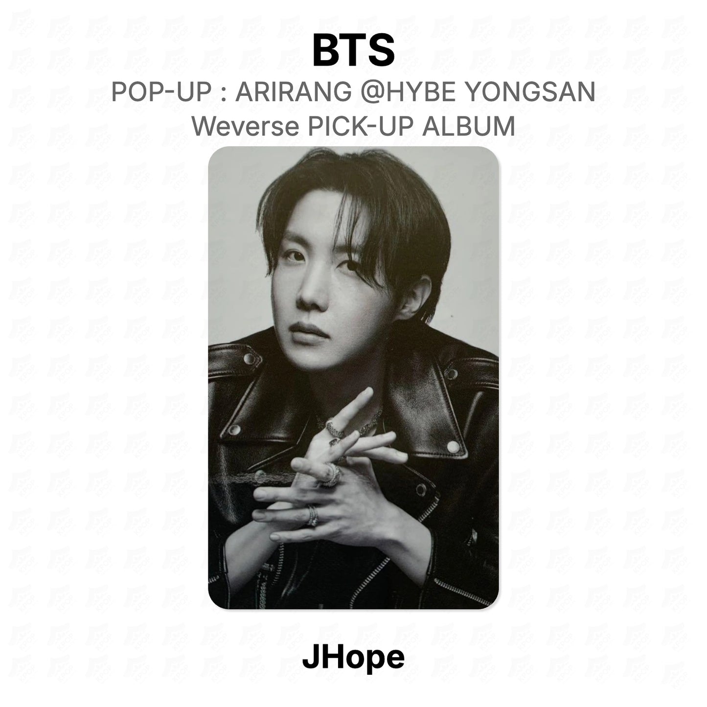 BTS POP-UP : ARIRANG @HYBE YONGSAN Weverse PICK-UP ALBUM Official Photocard