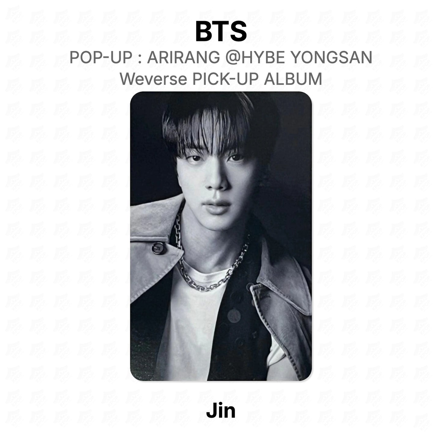 BTS POP-UP : ARIRANG @HYBE YONGSAN Weverse PICK-UP ALBUM Official Photocard