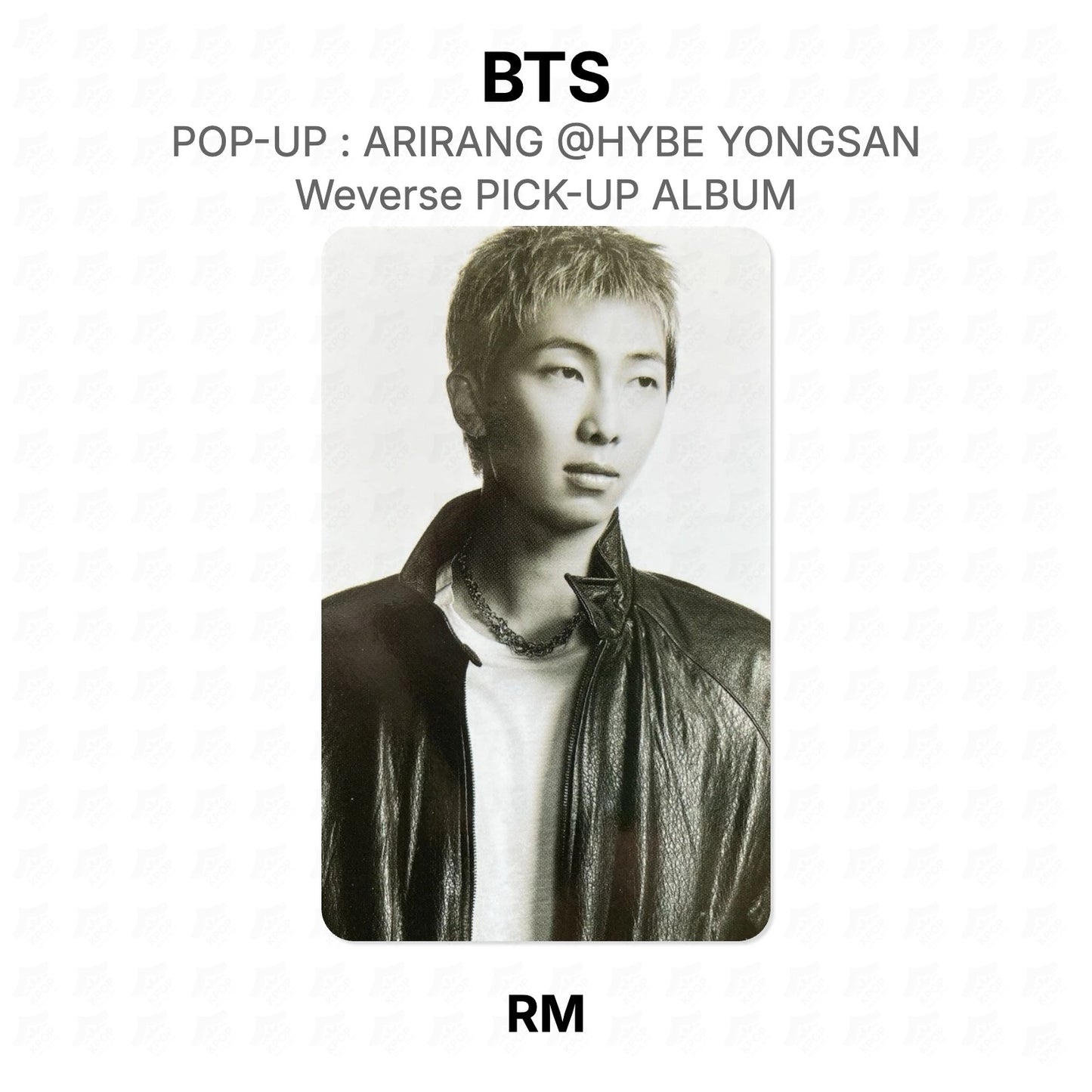 BTS POP-UP : ARIRANG @HYBE YONGSAN Weverse PICK-UP ALBUM Official Photocard