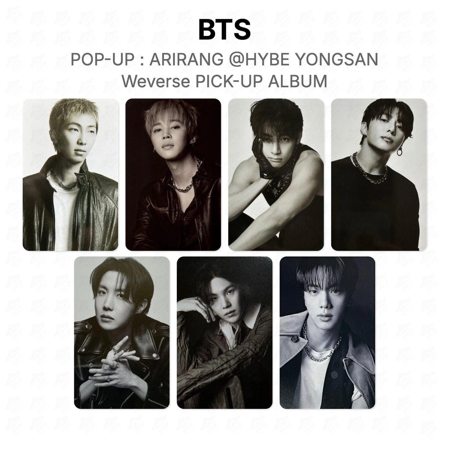 BTS POP-UP : ARIRANG @HYBE YONGSAN Weverse PICK-UP ALBUM Official Photocard