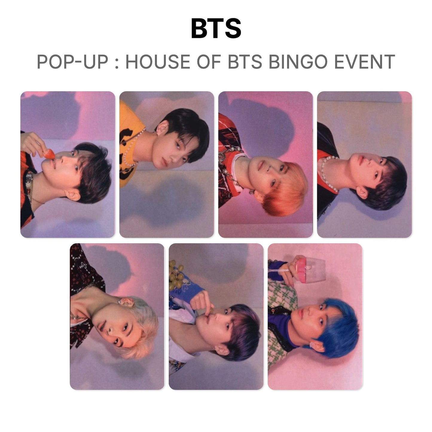 BTS POP-UP : HOUSE OF BTS BINGO EVENT Official Photocard