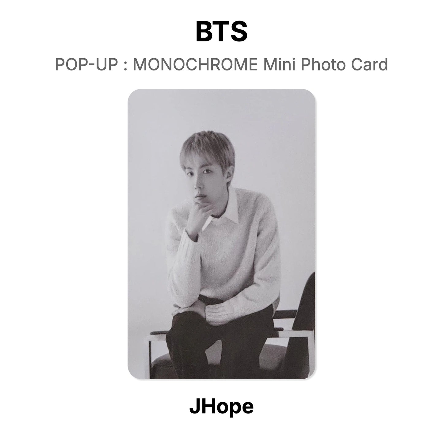 BTS POP-UP : MONOCHROME Mini Photo Card Offizielle Photocard