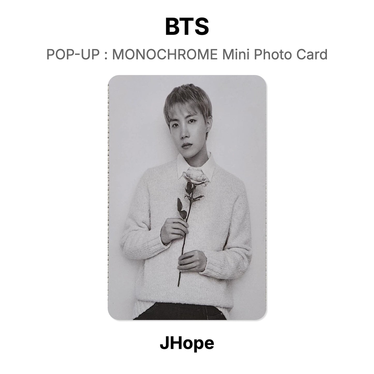 BTS POP-UP : MONOCHROME Mini Photo Card Offizielle Photocard
