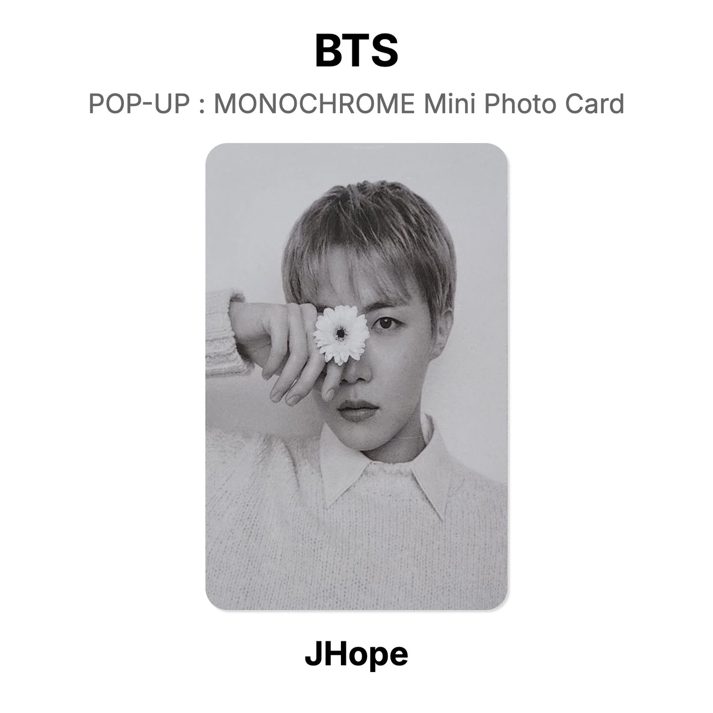 BTS POP-UP : MONOCHROME Mini Photo Card Offizielle Photocard