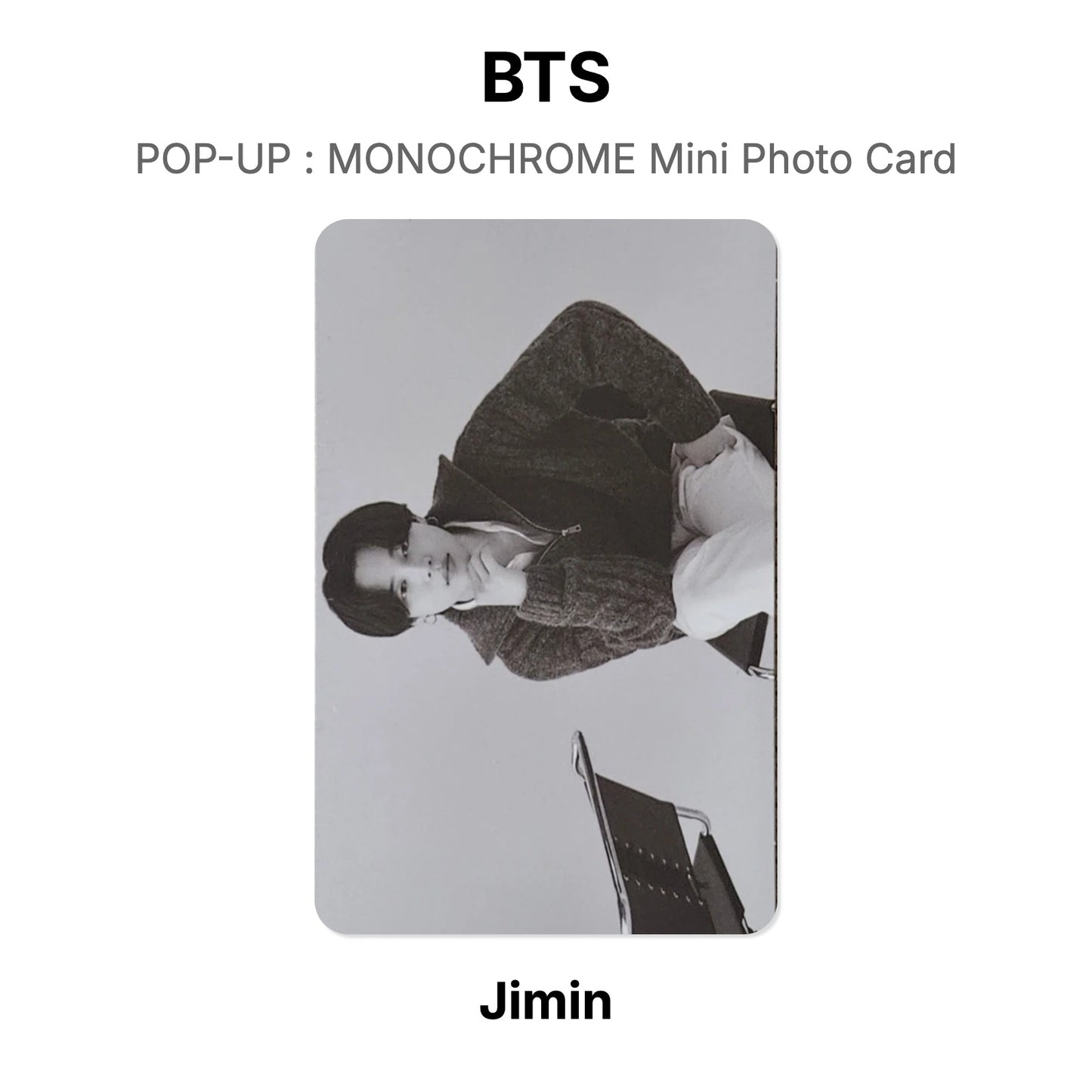 BTS POP-UP : MONOCHROME Mini Photo Card Offizielle Photocard