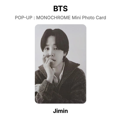 BTS POP-UP : MONOCHROME Mini Photo Card Offizielle Photocard
