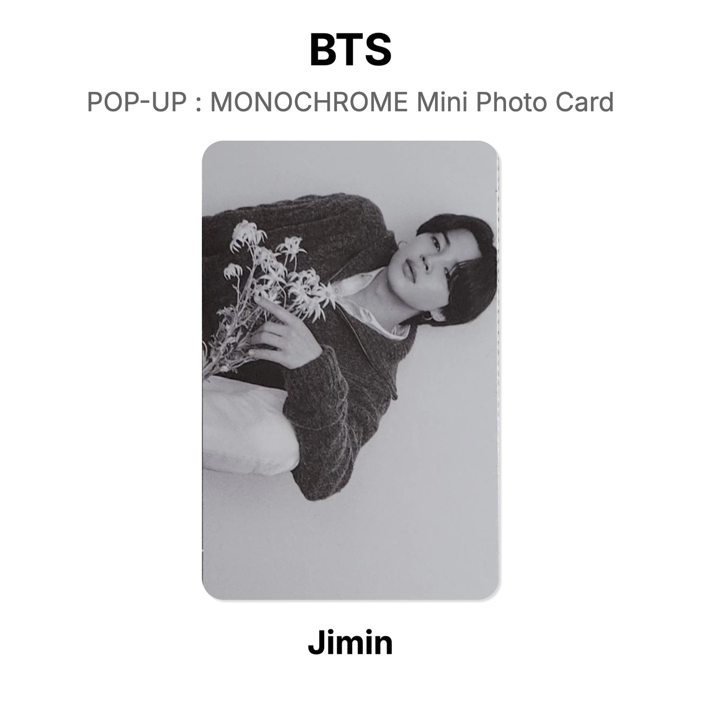 BTS POP-UP : MONOCHROME Mini Photo Card Offizielle Photocard