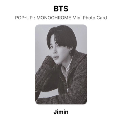 BTS POP-UP : MONOCHROME Mini Photo Card Offizielle Photocard