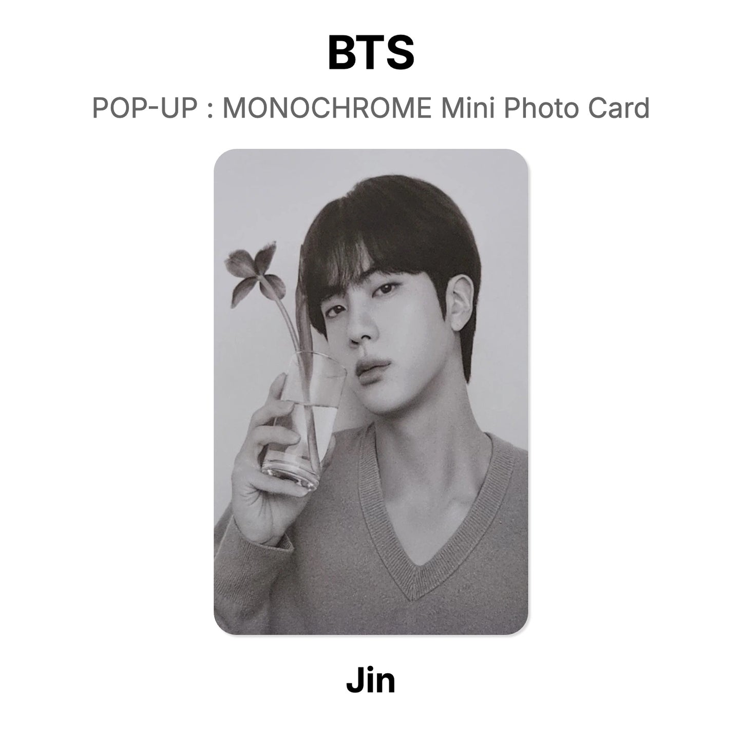 BTS POP-UP : MONOCHROME Mini Photo Card Offizielle Photocard