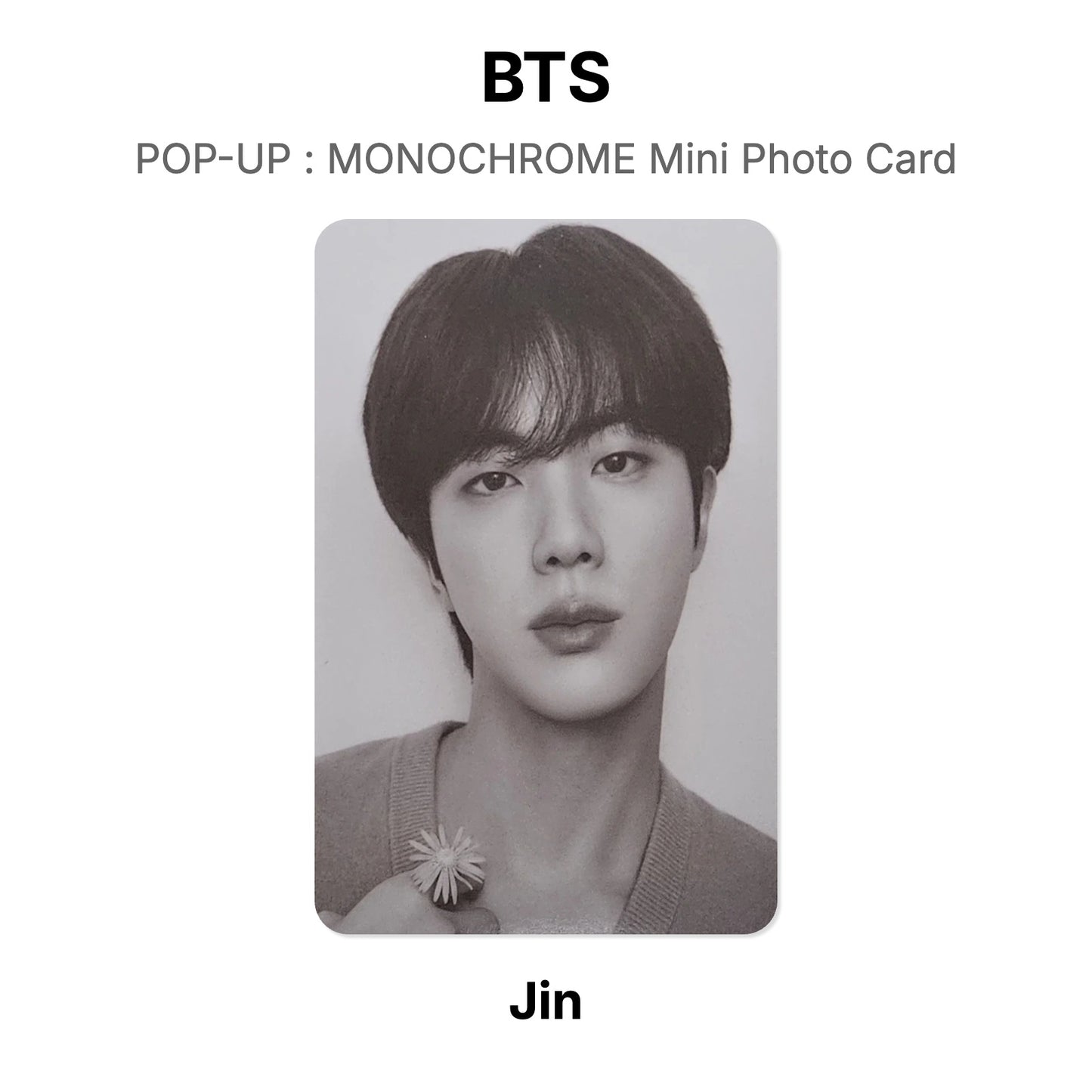 BTS POP-UP : MONOCHROME Mini Photo Card Offizielle Photocard