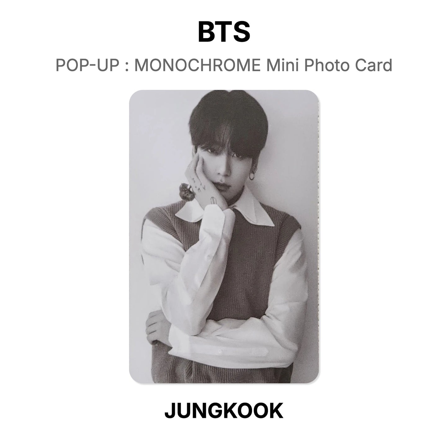 BTS POP-UP : MONOCHROME Mini Photo Card Offizielle Photocard