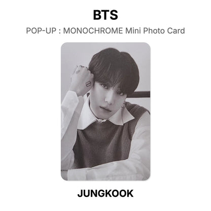 BTS POP-UP : MONOCHROME Mini Photo Card Offizielle Photocard