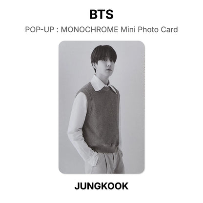 BTS POP-UP : MONOCHROME Mini Photo Card Offizielle Photocard