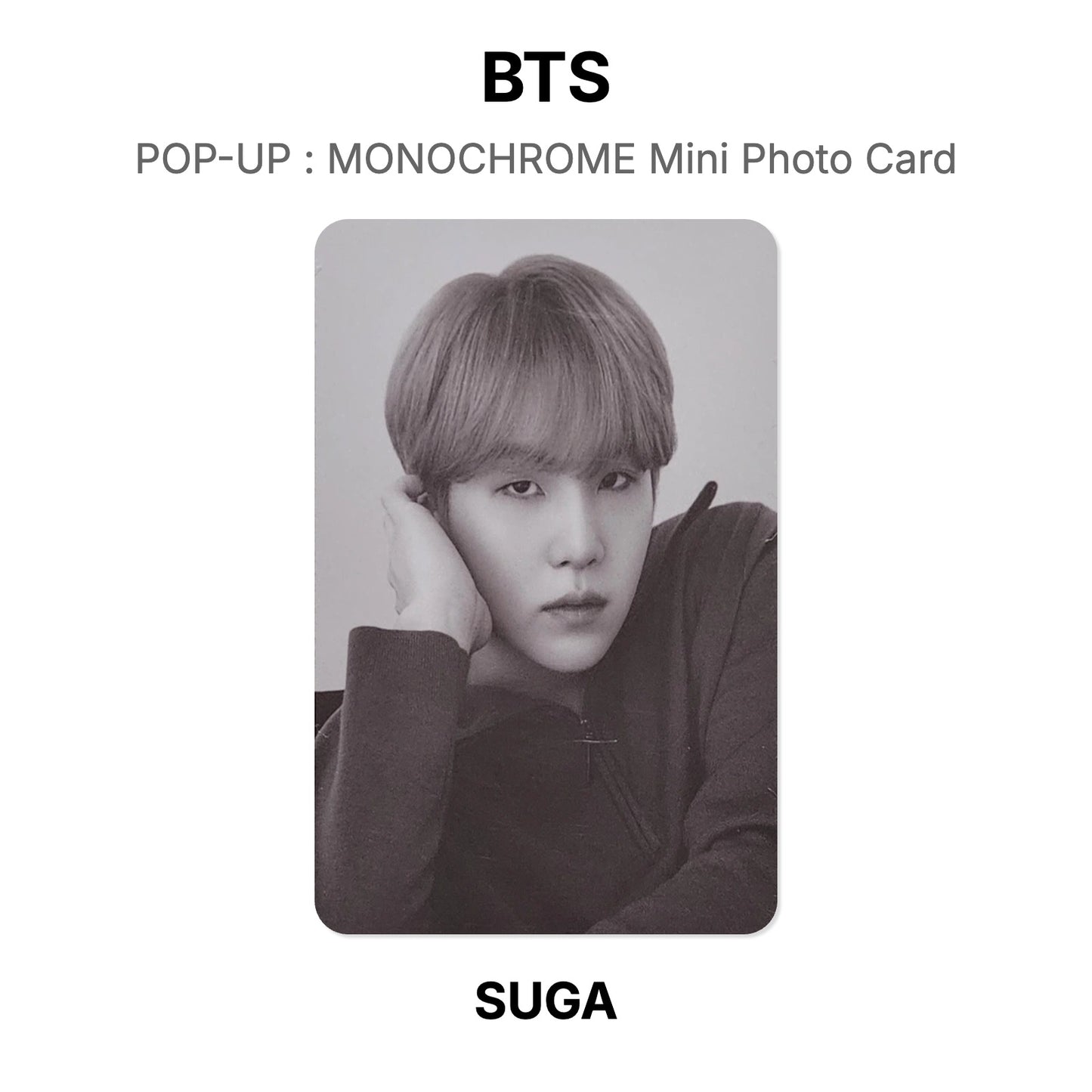 BTS POP-UP : MONOCHROME Mini Photo Card Offizielle Photocard