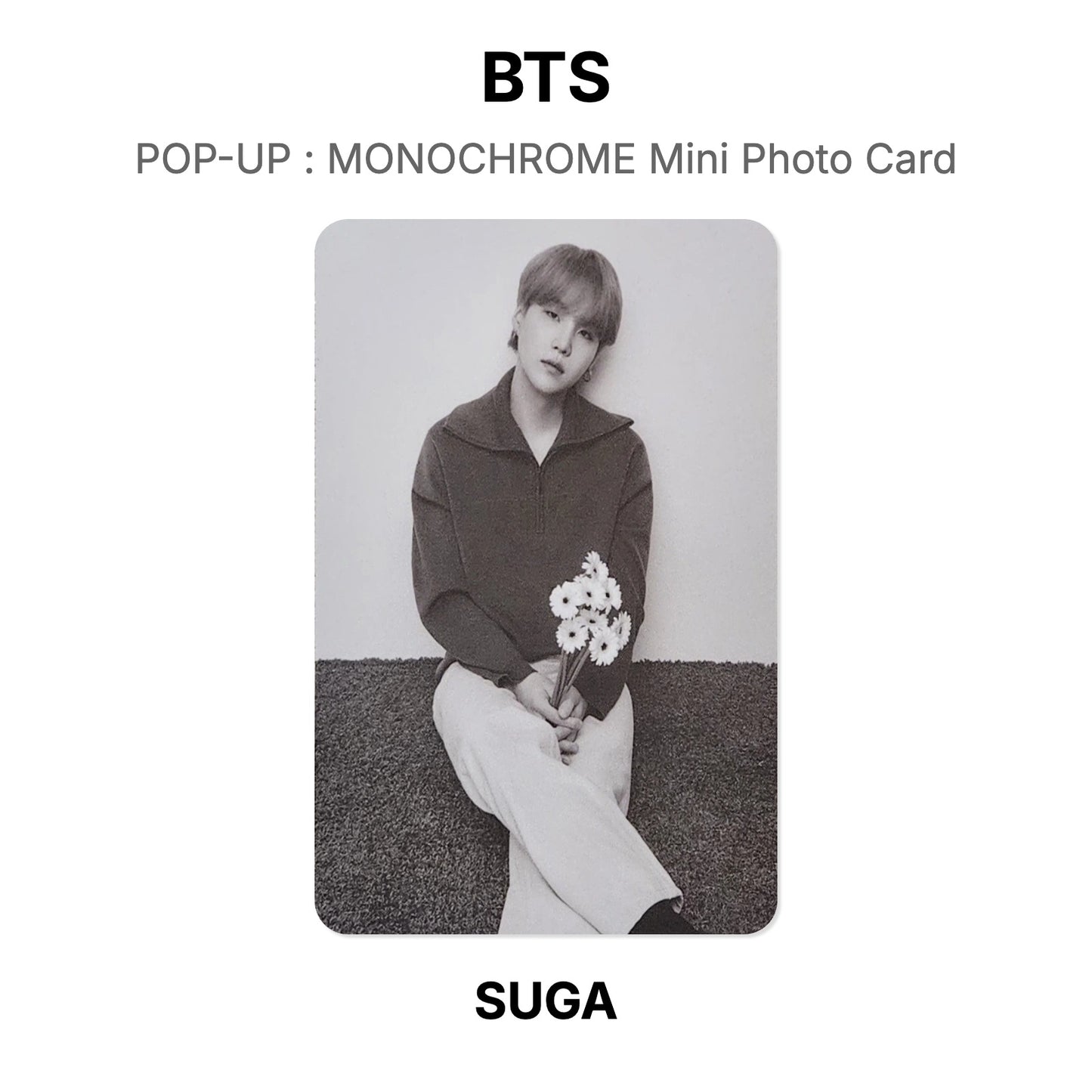 BTS POP-UP : MONOCHROME Mini Photo Card Offizielle Photocard