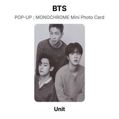 BTS POP-UP : MONOCHROME Mini Photo Card Offizielle Photocard