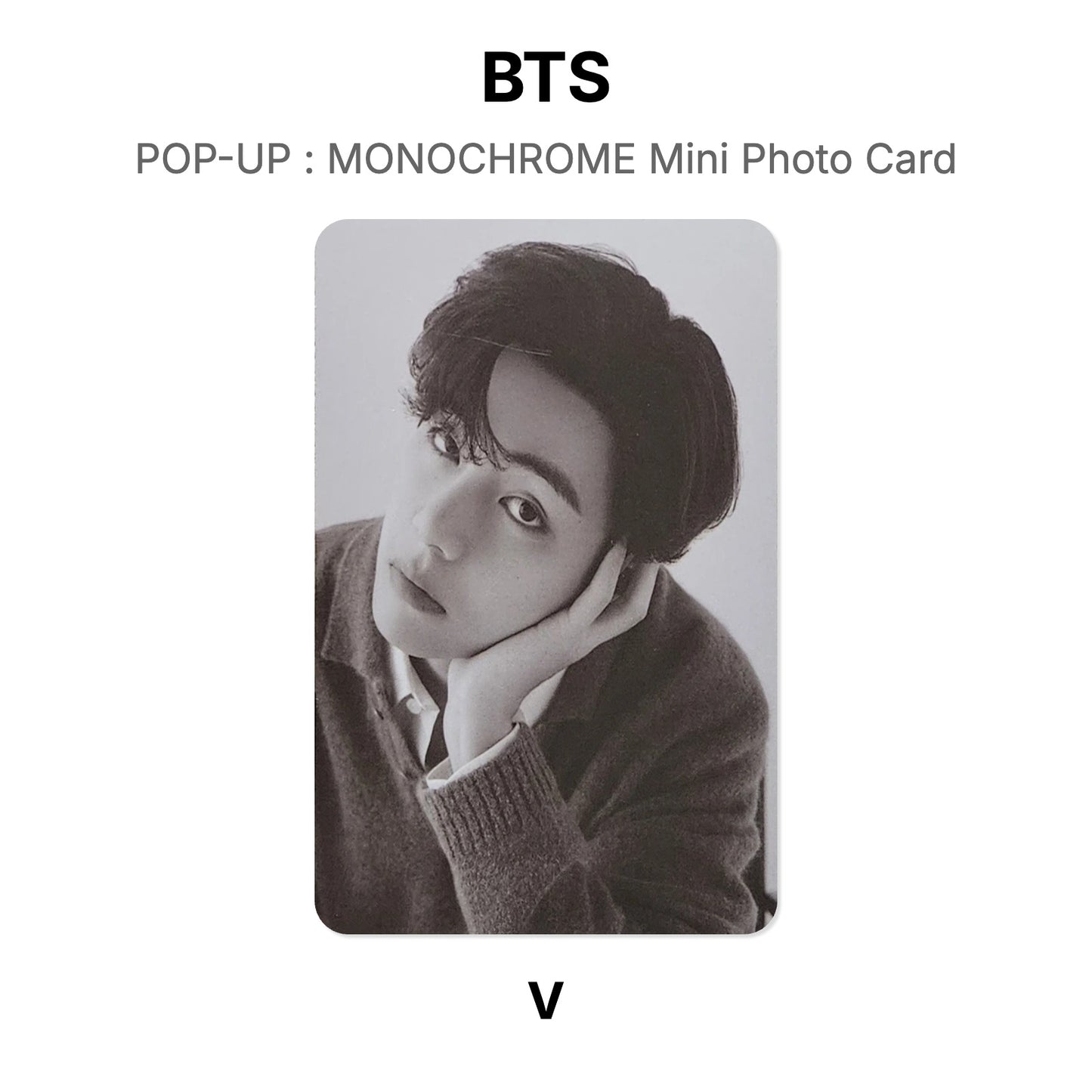 BTS POP-UP : MONOCHROME Mini Photo Card Offizielle Photocard