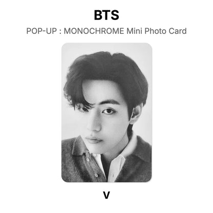 BTS POP-UP : MONOCHROME Mini Photo Card Offizielle Photocard