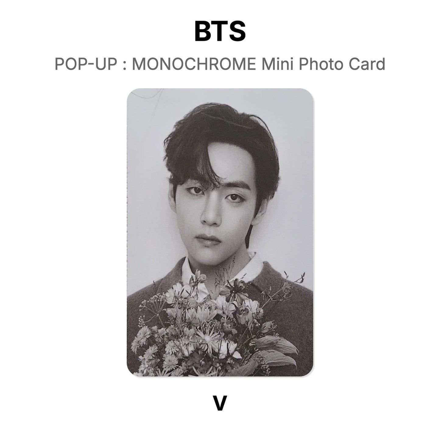 BTS POP-UP : MONOCHROME Mini Photo Card Offizielle Photocard