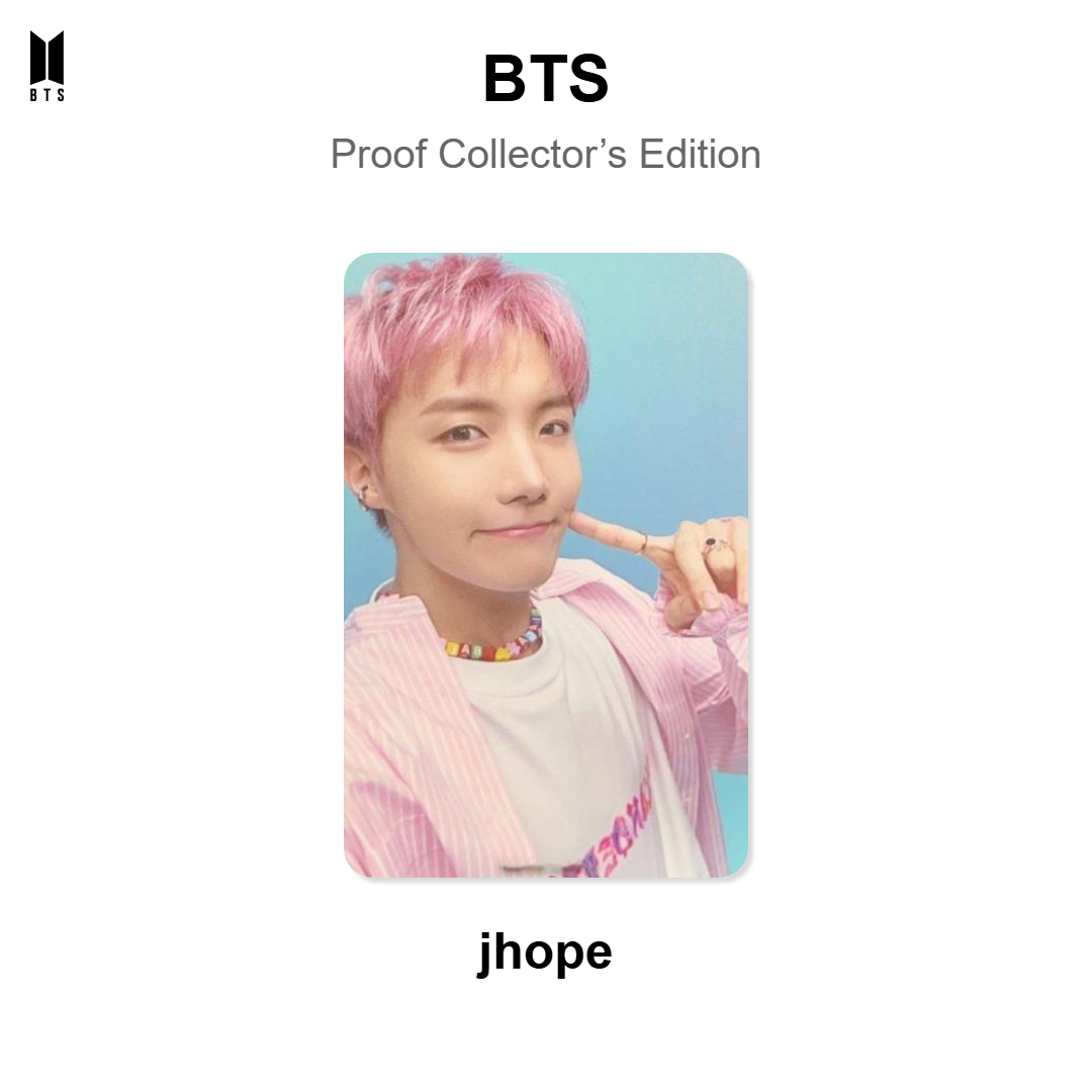 BTS Proof Collector’s Edition photocard oficial