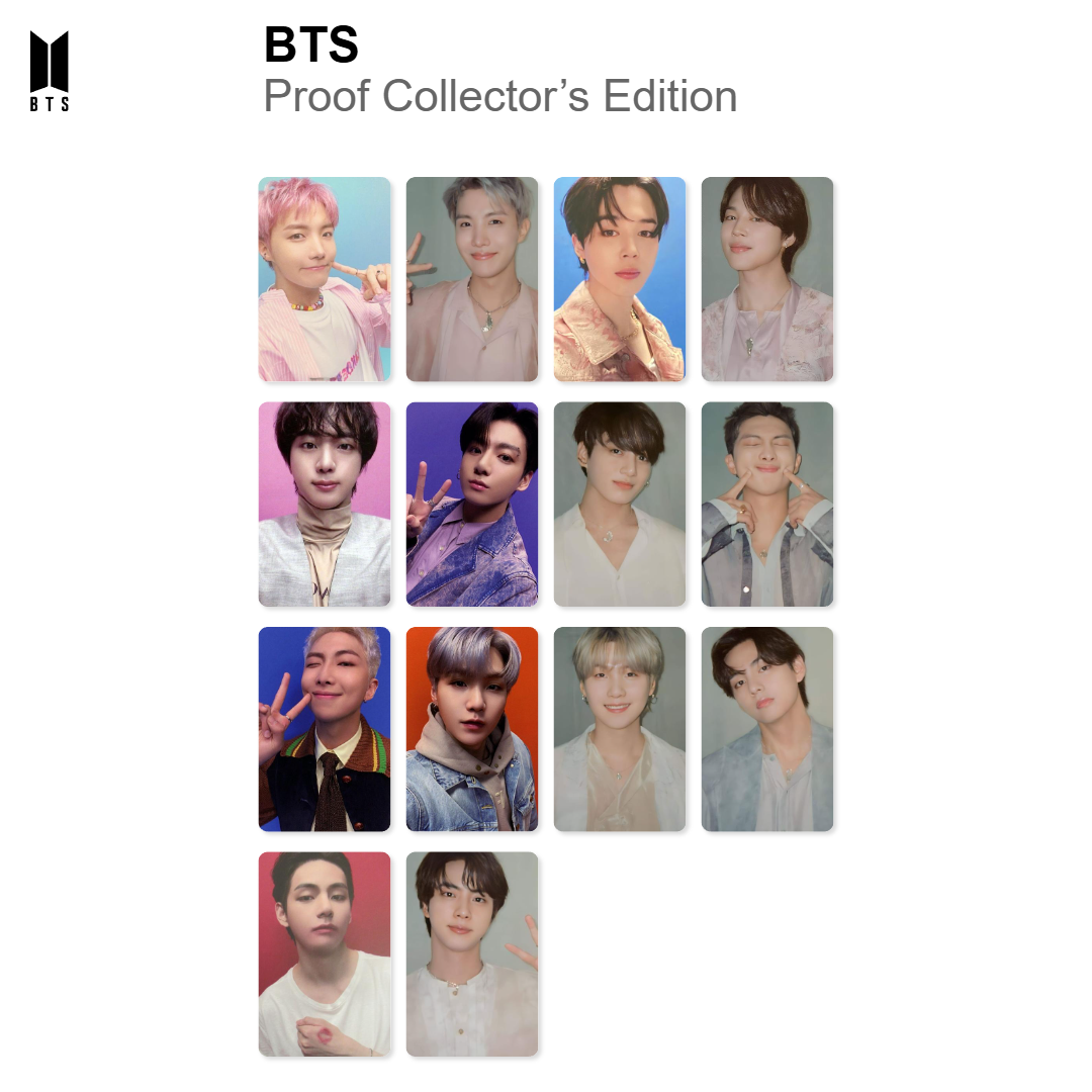 BTS Proof Collector’s Edition photocard oficial