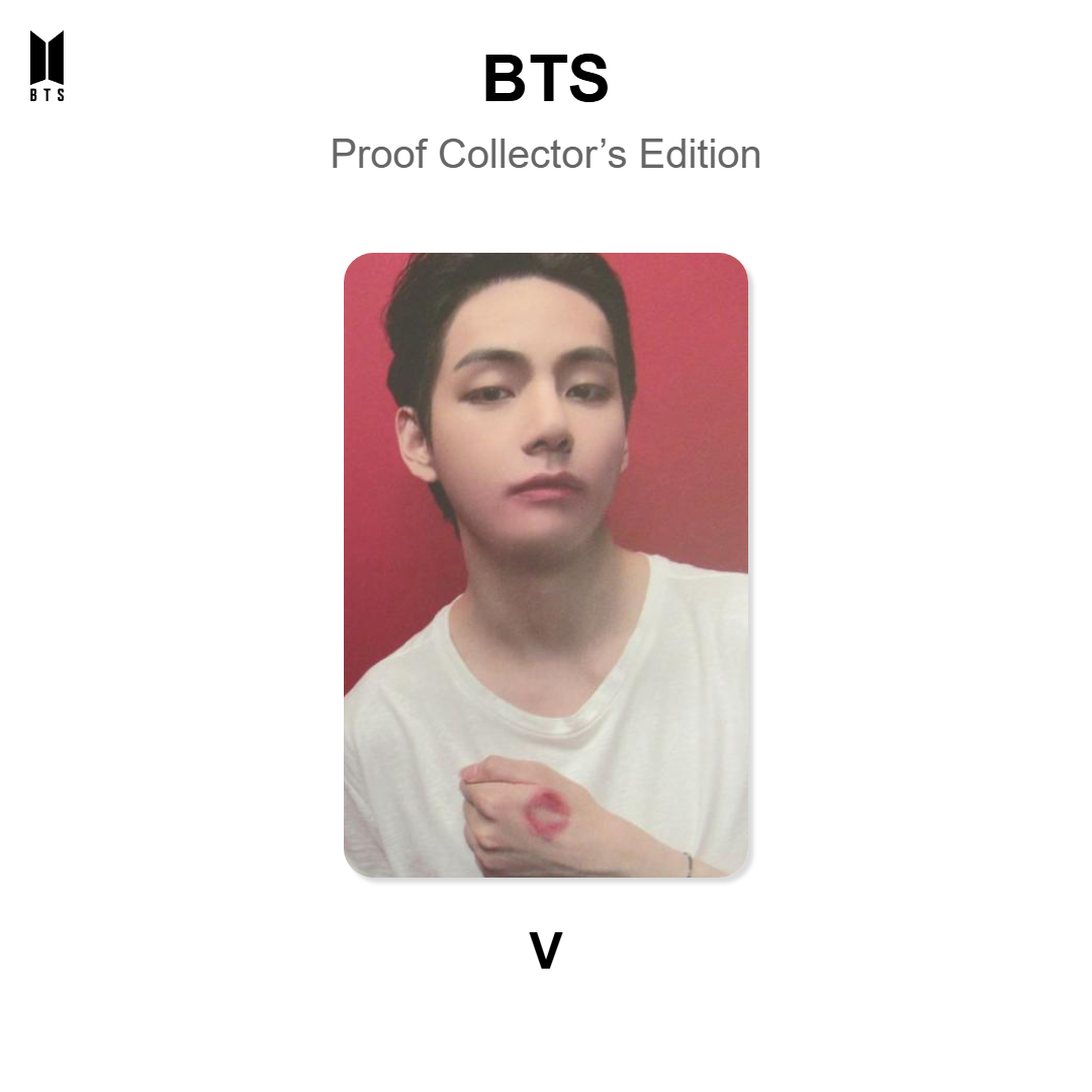 BTS Proof Collector’s Edition photocard oficial