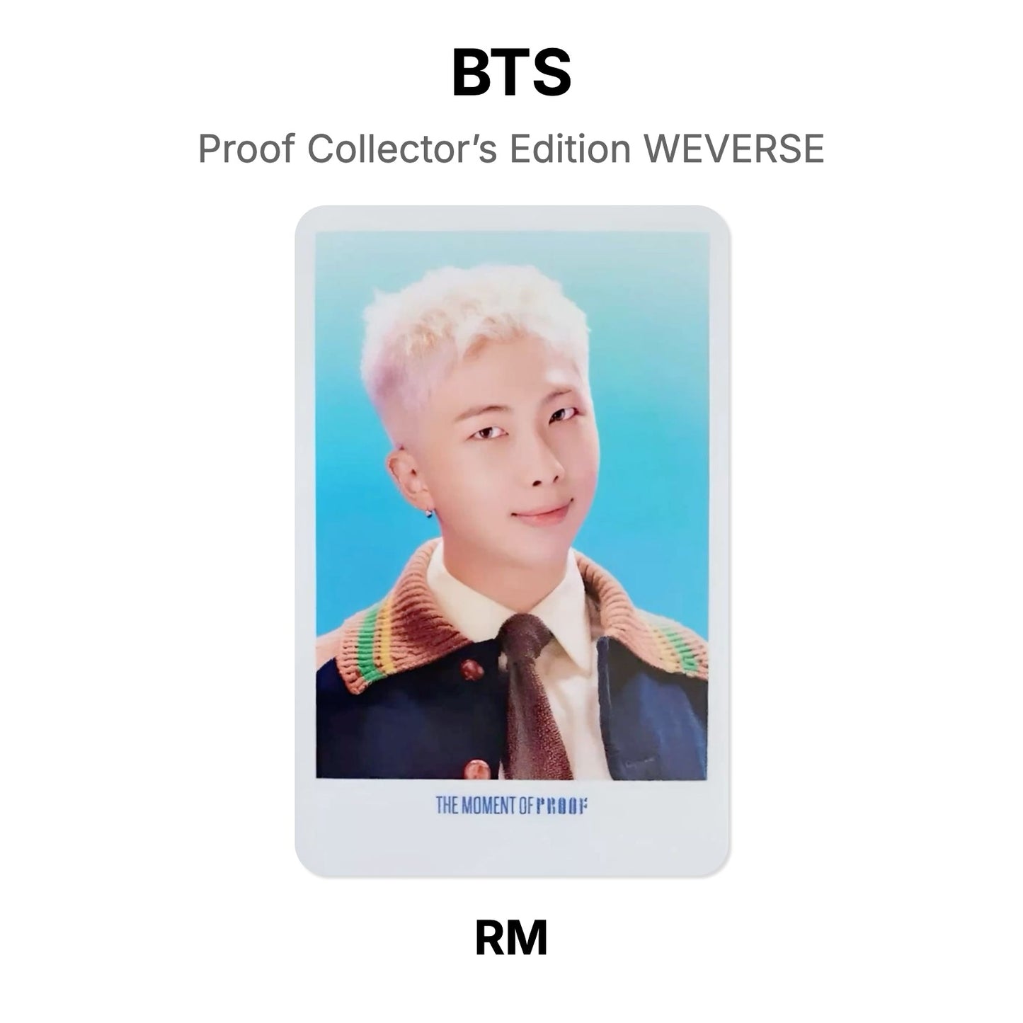 BTS Proof Collector’s Edition WEVERSE Official Photocard