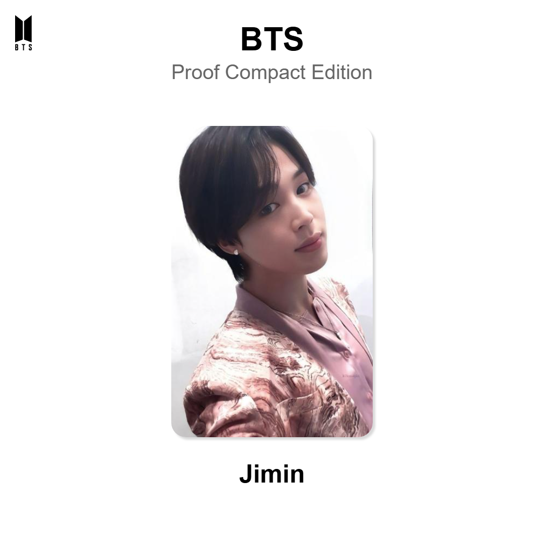 BTS Proof Compact Edition officiële Photocard