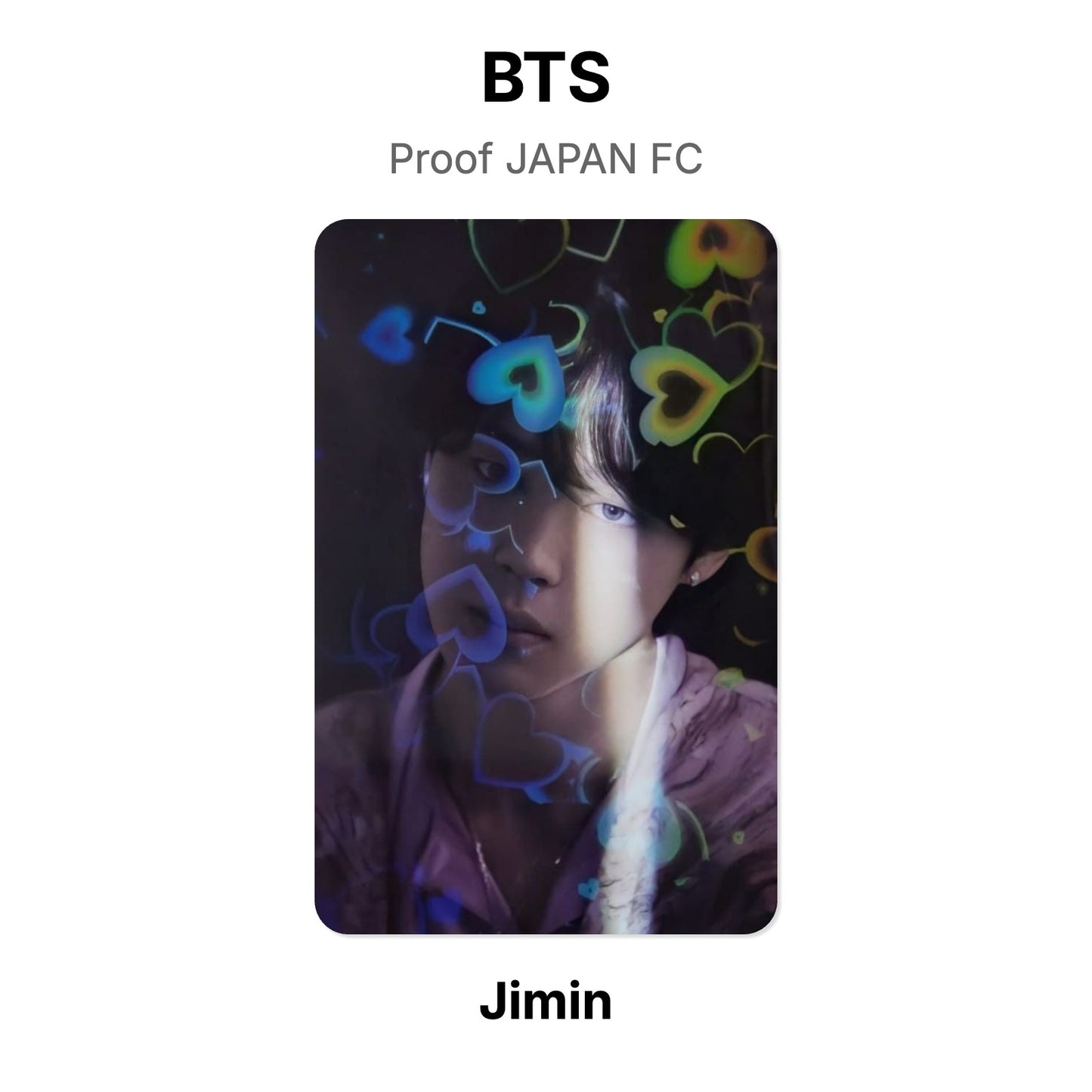 BTS Proof JAPAN FC Official Photocard