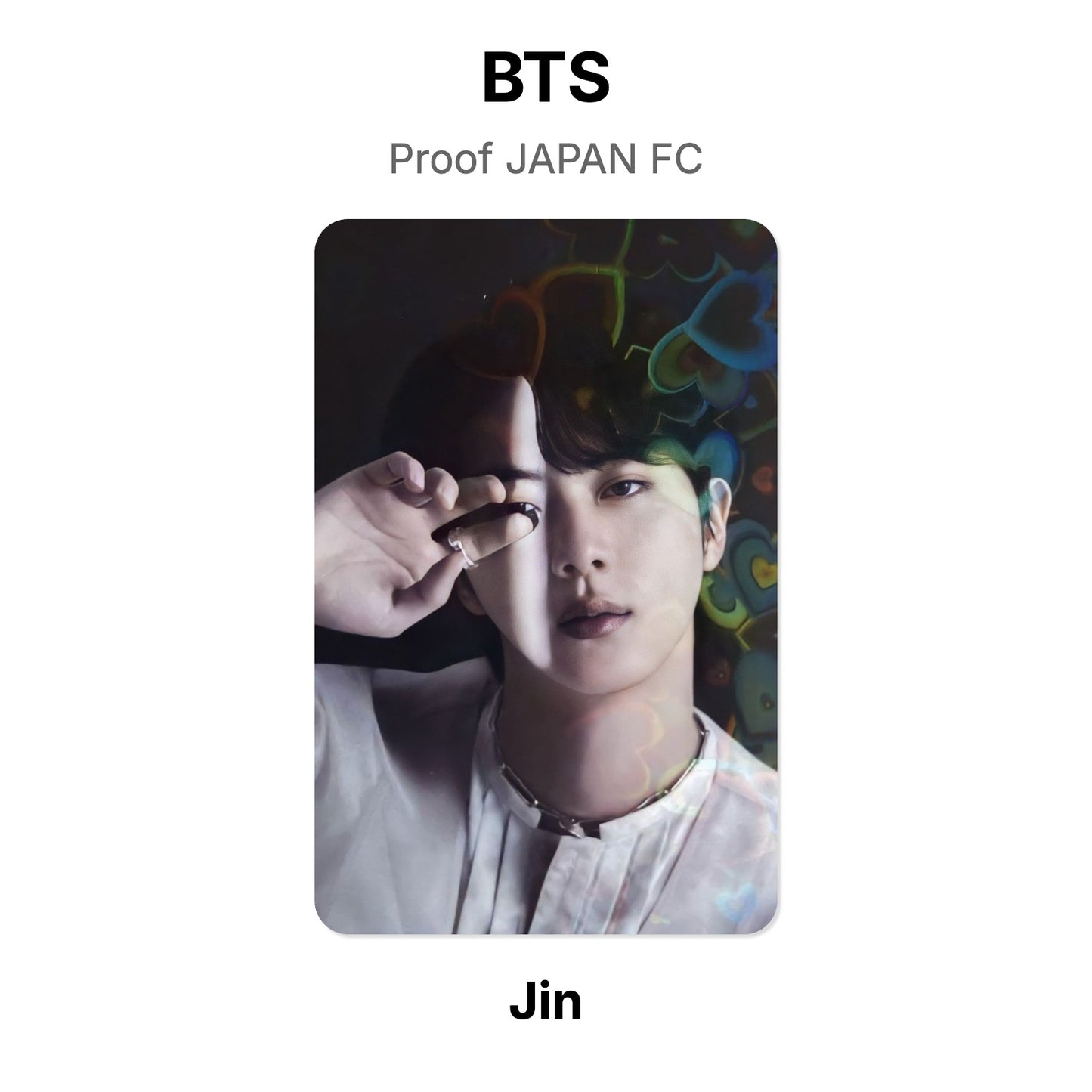 BTS Proof JAPAN FC Official Photocard