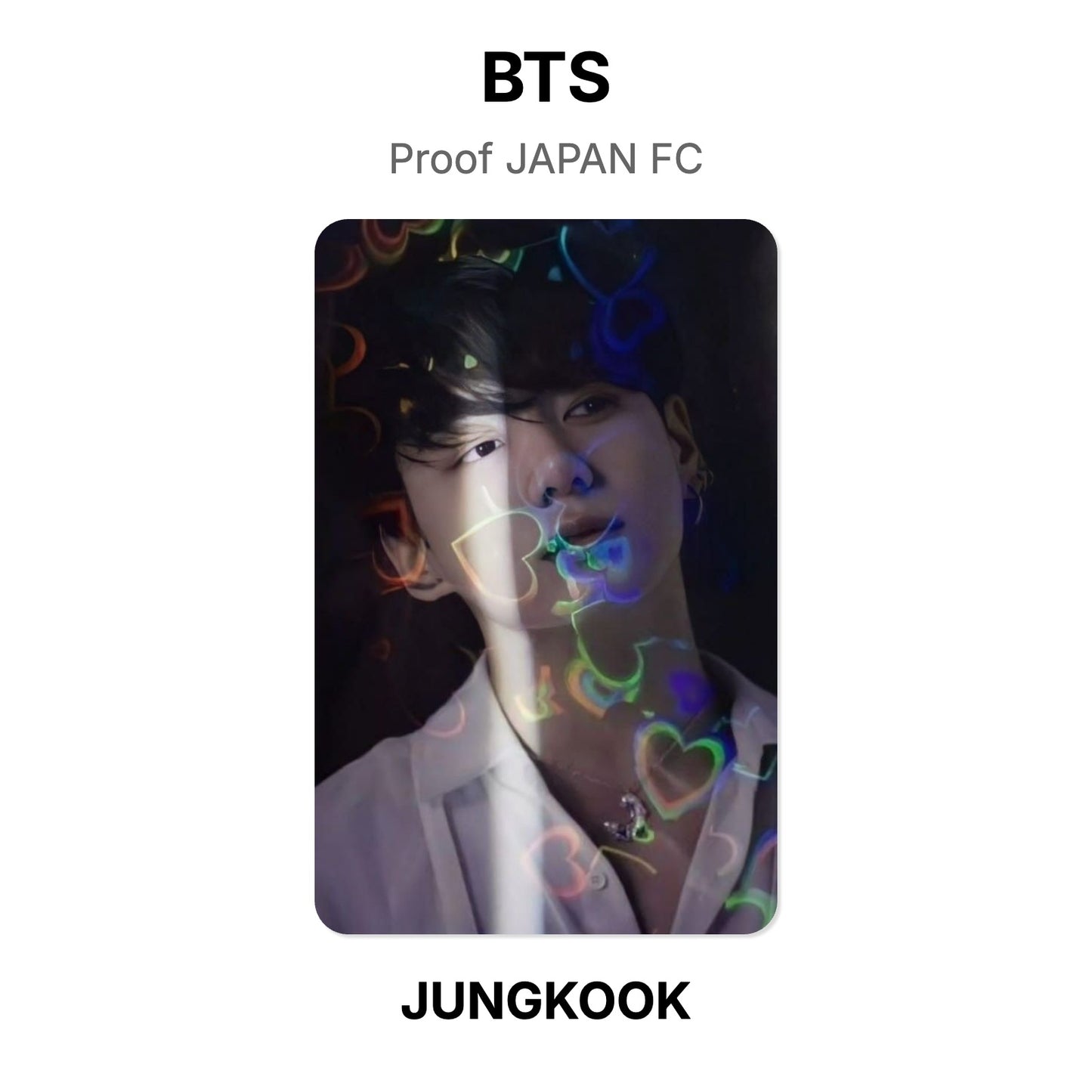 BTS Proof JAPAN FC Official Photocard