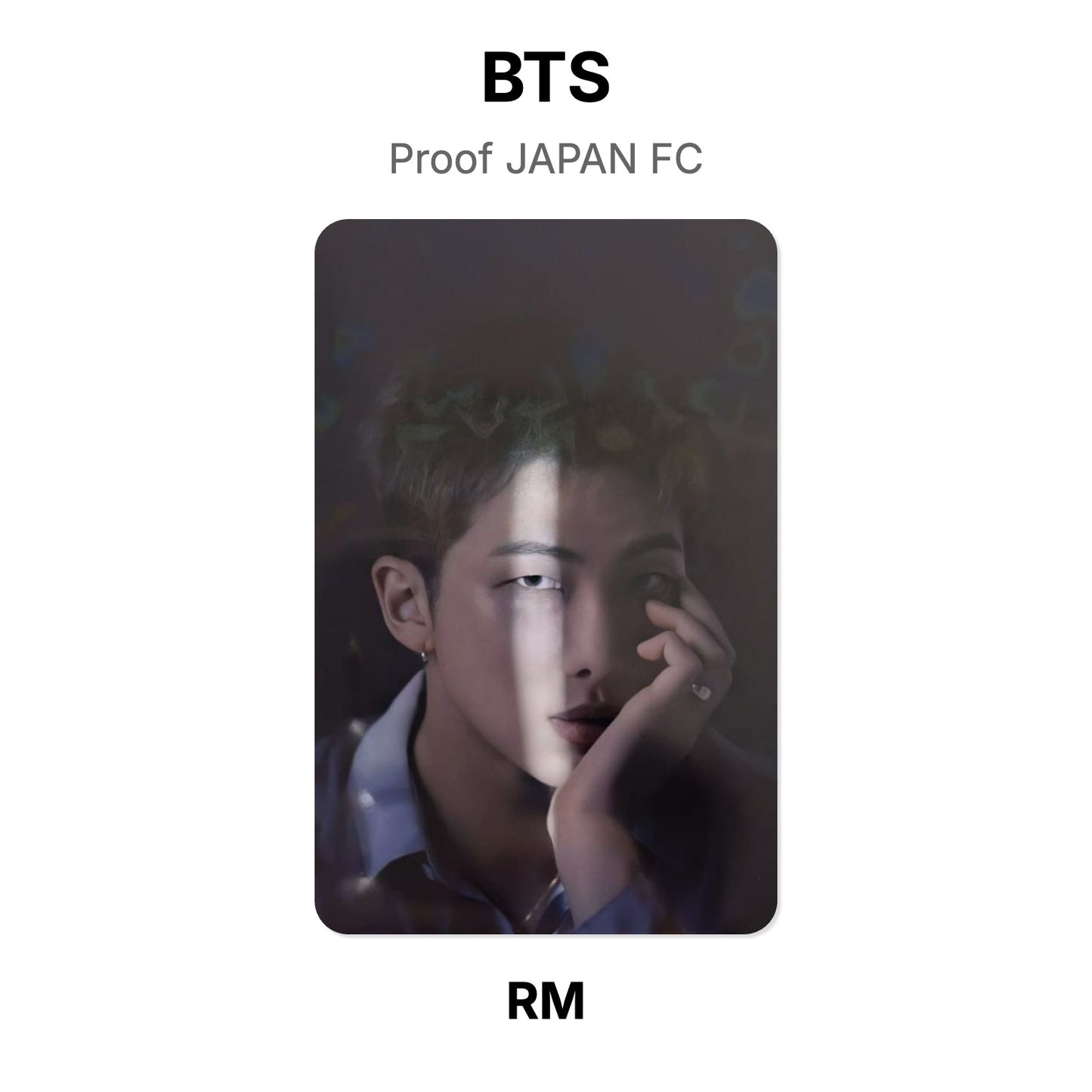 BTS Proof JAPAN FC Official Photocard