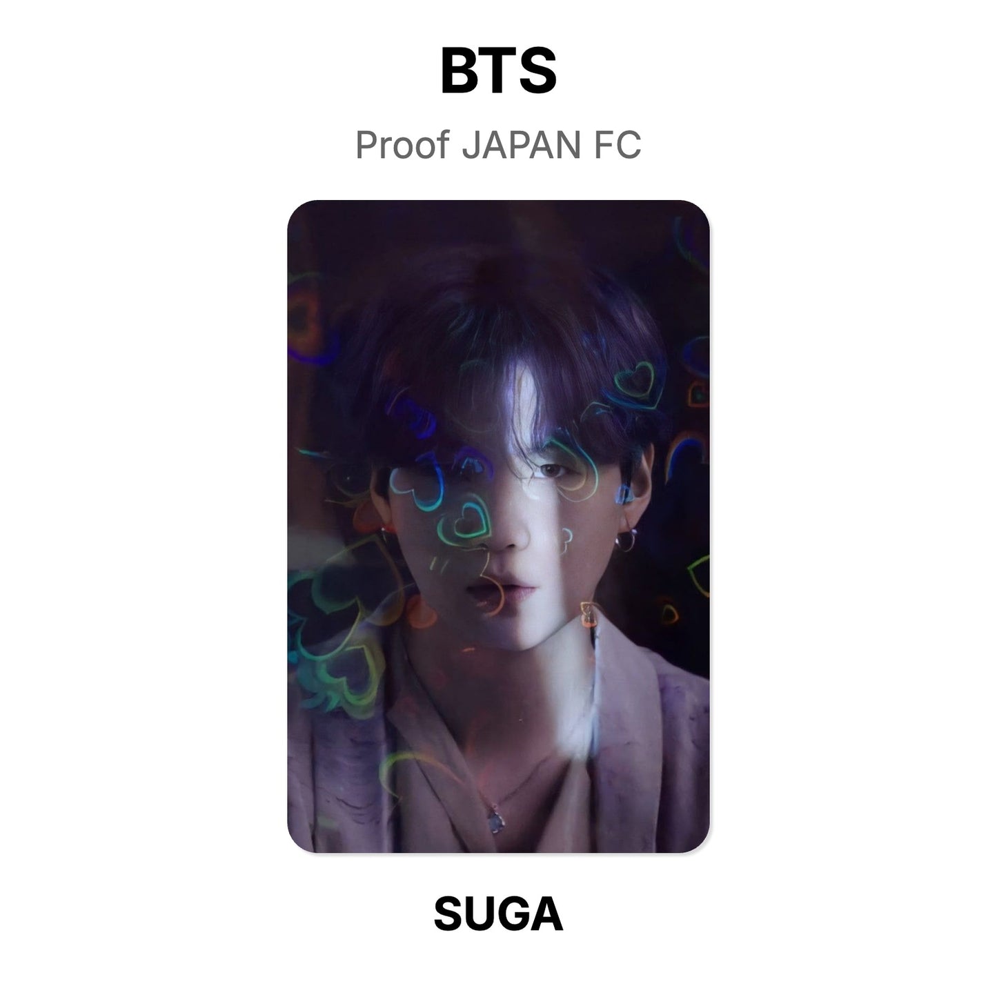 BTS Proof JAPAN FC Official Photocard