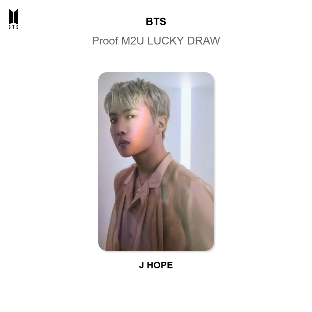 BTS Proof M2U LUCKY DRAW Offizielle Photocard