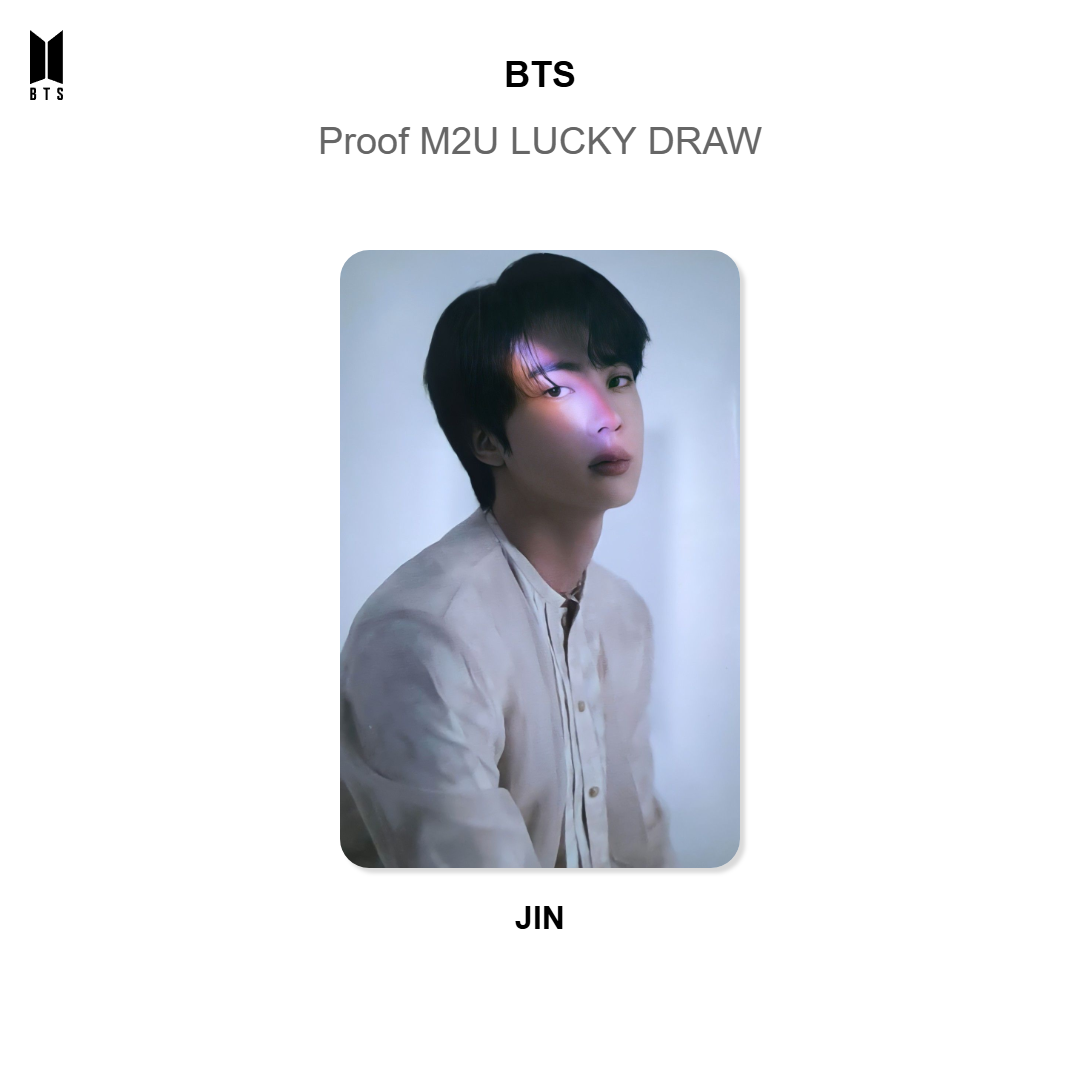 BTS Proof M2U LUCKY DRAW Offizielle Photocard