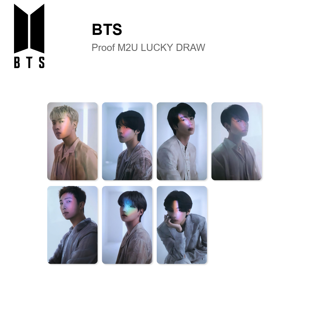 BTS Proof M2U LUCKY DRAW Offizielle Photocard