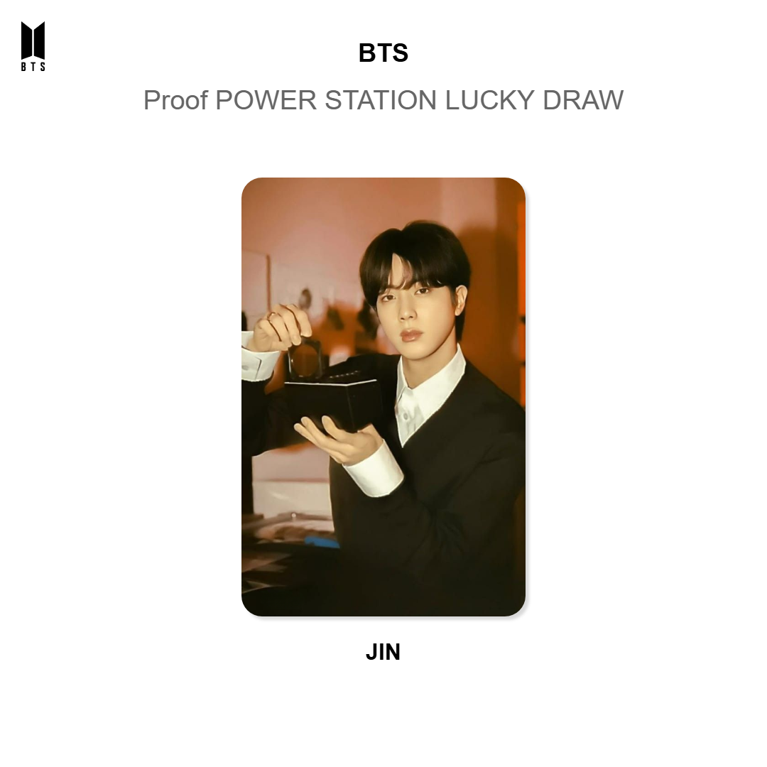BTS Proof POWER STATION LUCKY DRAW Official Photocard
