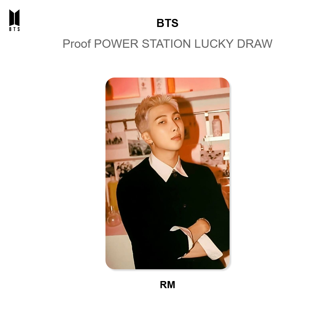 BTS Proof POWER STATION LUCKY DRAW Official Photocard