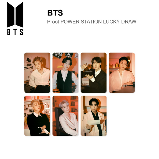 BTS Proof POWER STATION LUCKY DRAW photocard resmi