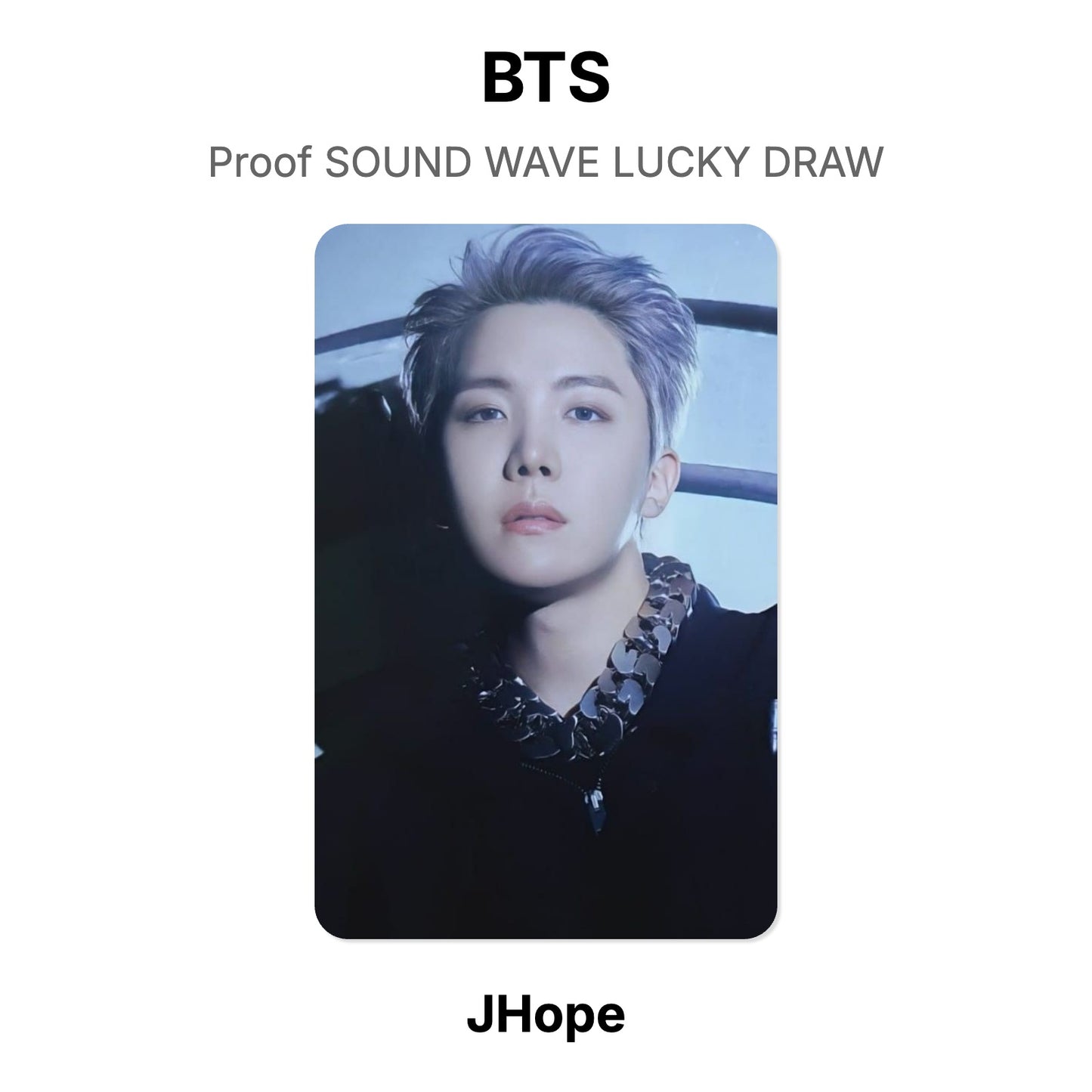 BTS Proof SOUND WAVE LUCKY DRAW Official Photocard