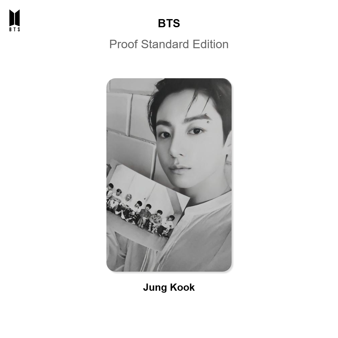 BTS Proof Standard Edition photocard officielle