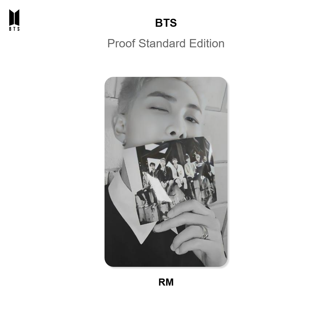 BTS Proof Standard Edition photocard officielle