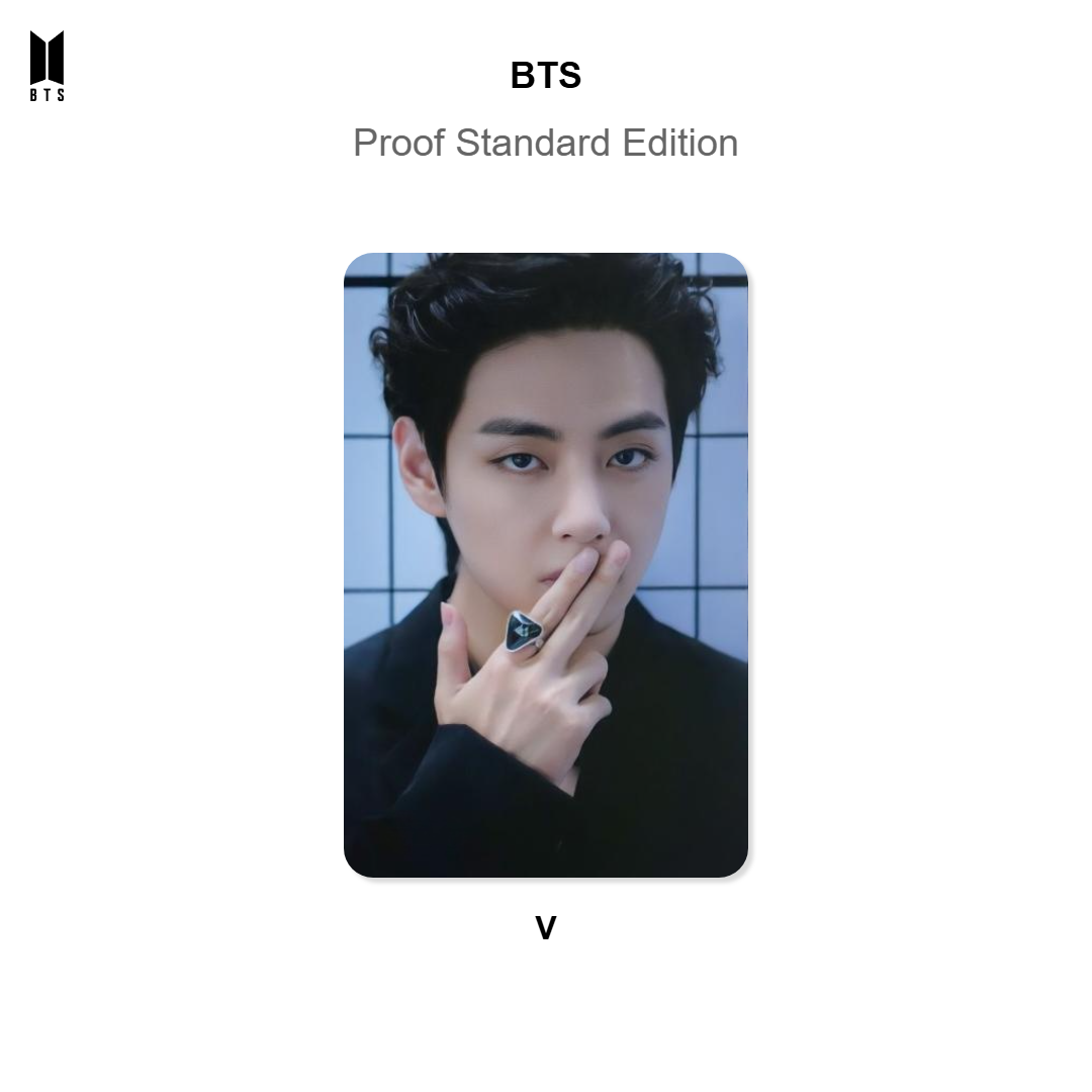 BTS Proof Standard Edition photocard officielle
