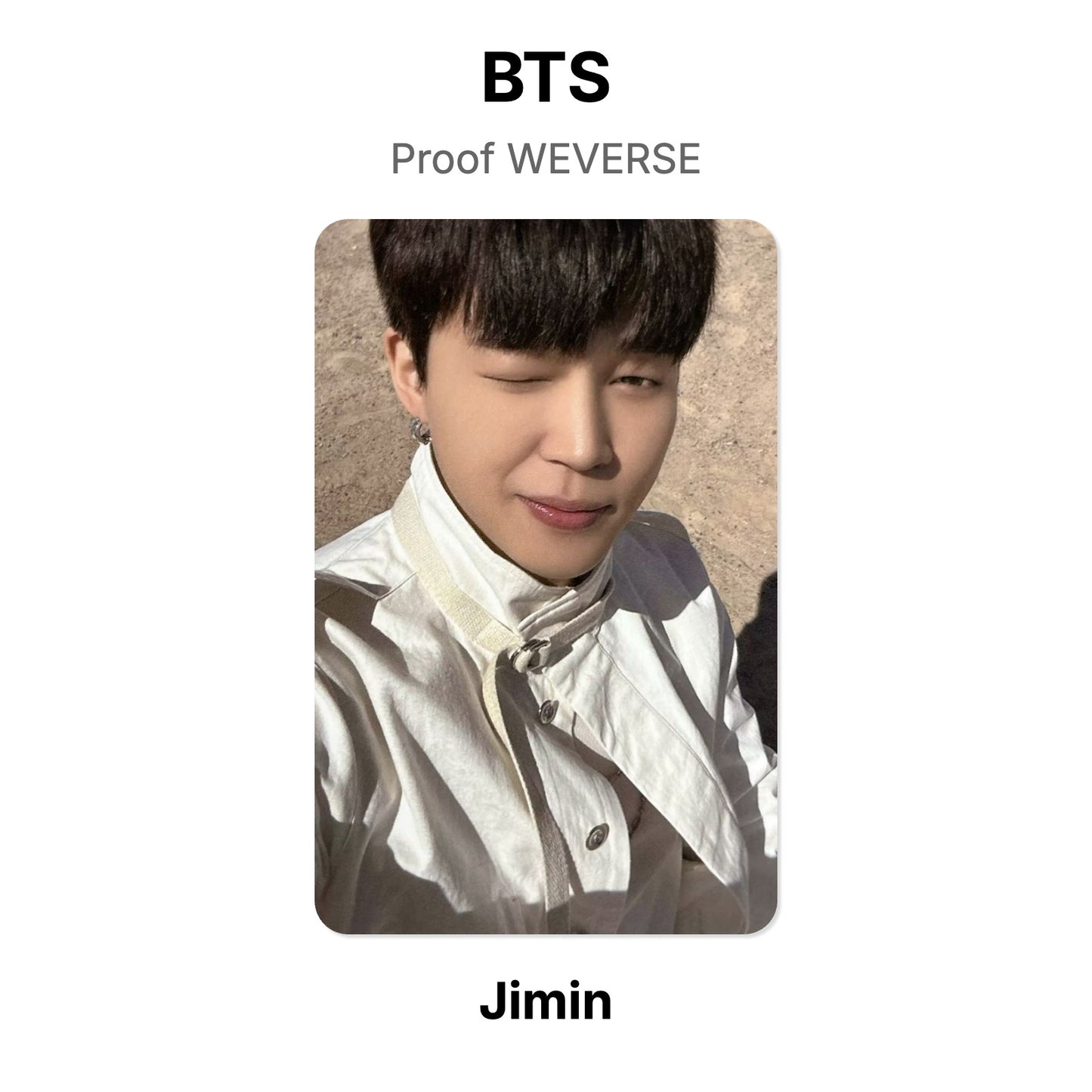 BTS Proof WEVERSE officiële Photocard