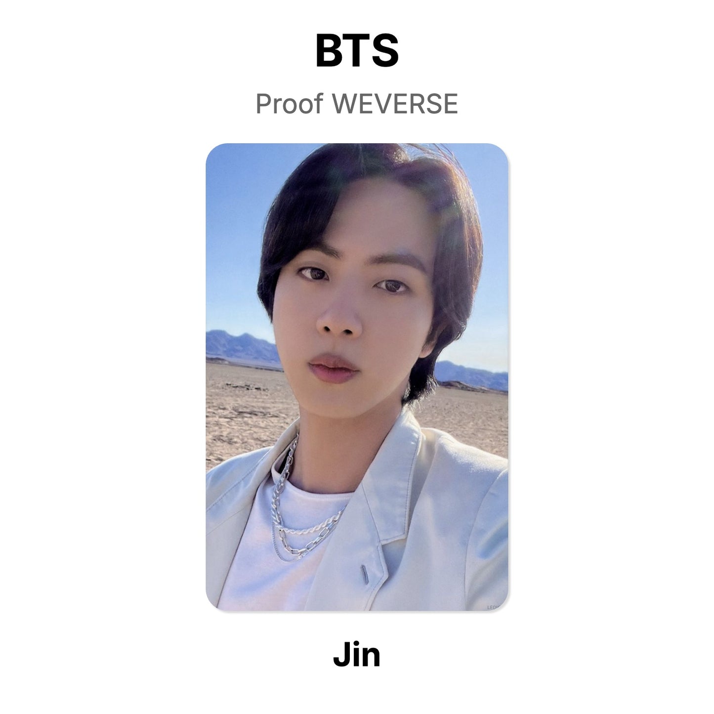 BTS Proof WEVERSE officiële Photocard