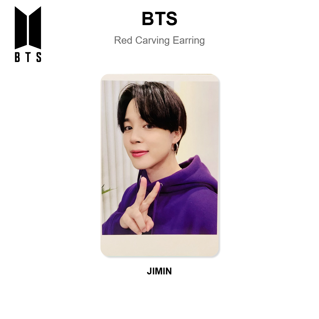 BTS Red Carving Earring photocard oficial