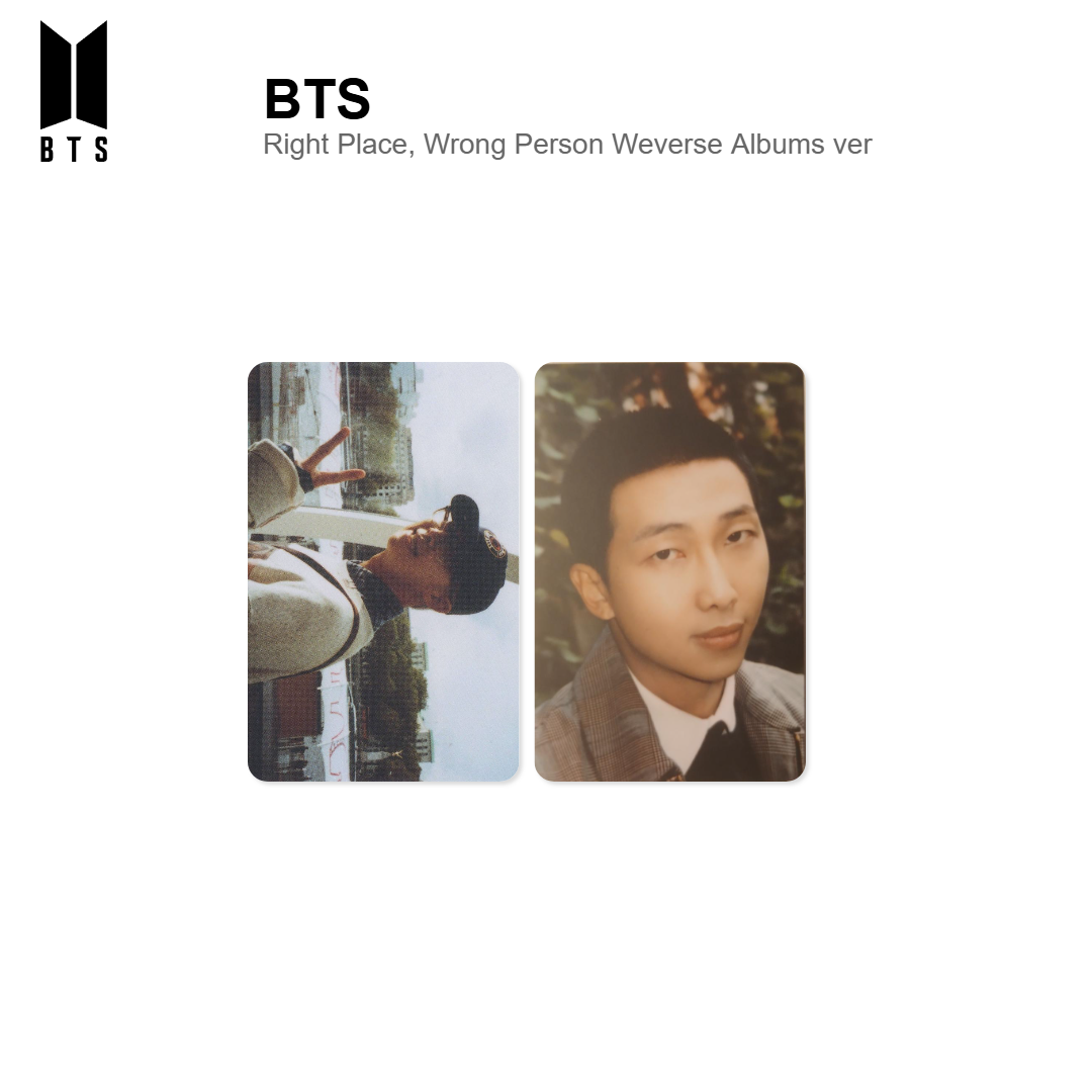 BTS Right Place, Wrong Person Weverse Albums ver. photocard oficial