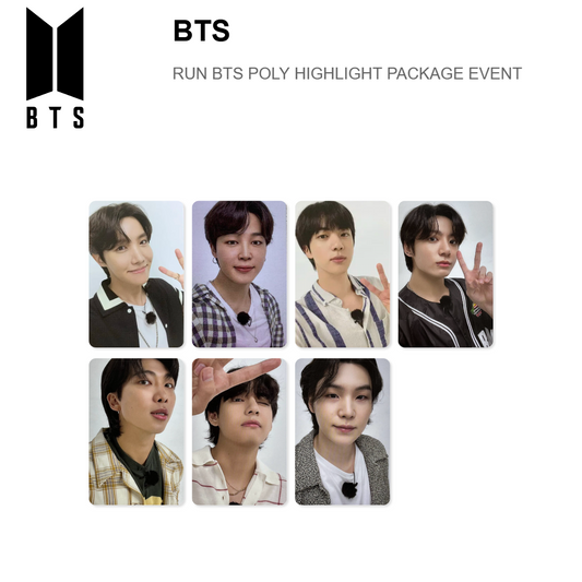 BTS RUN BTS POLY HIGHLIGHT PACKAGE EVENT photocard officielle