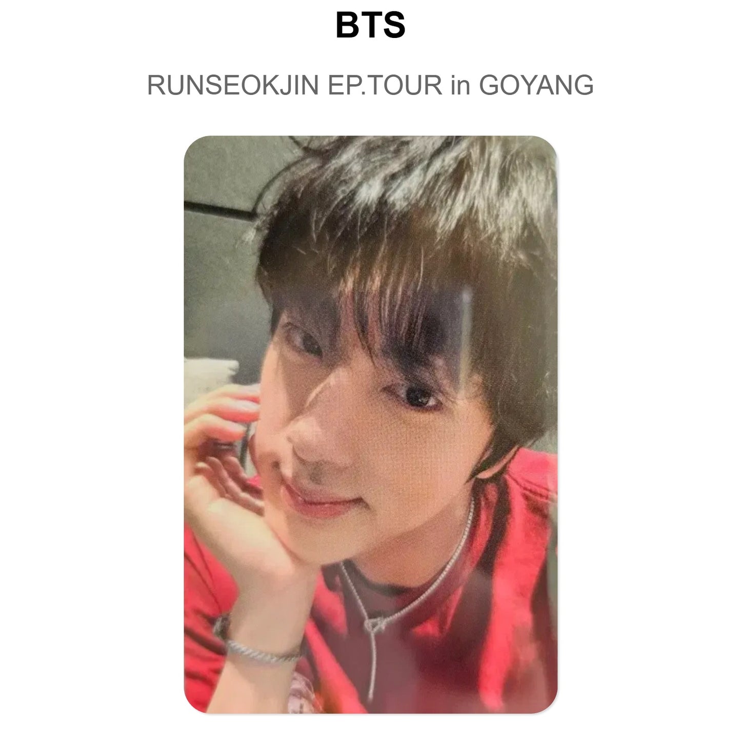 BTS RUNSEOKJIN EP.TOUR in GOYANG โฟโต้การ์ดของแท้