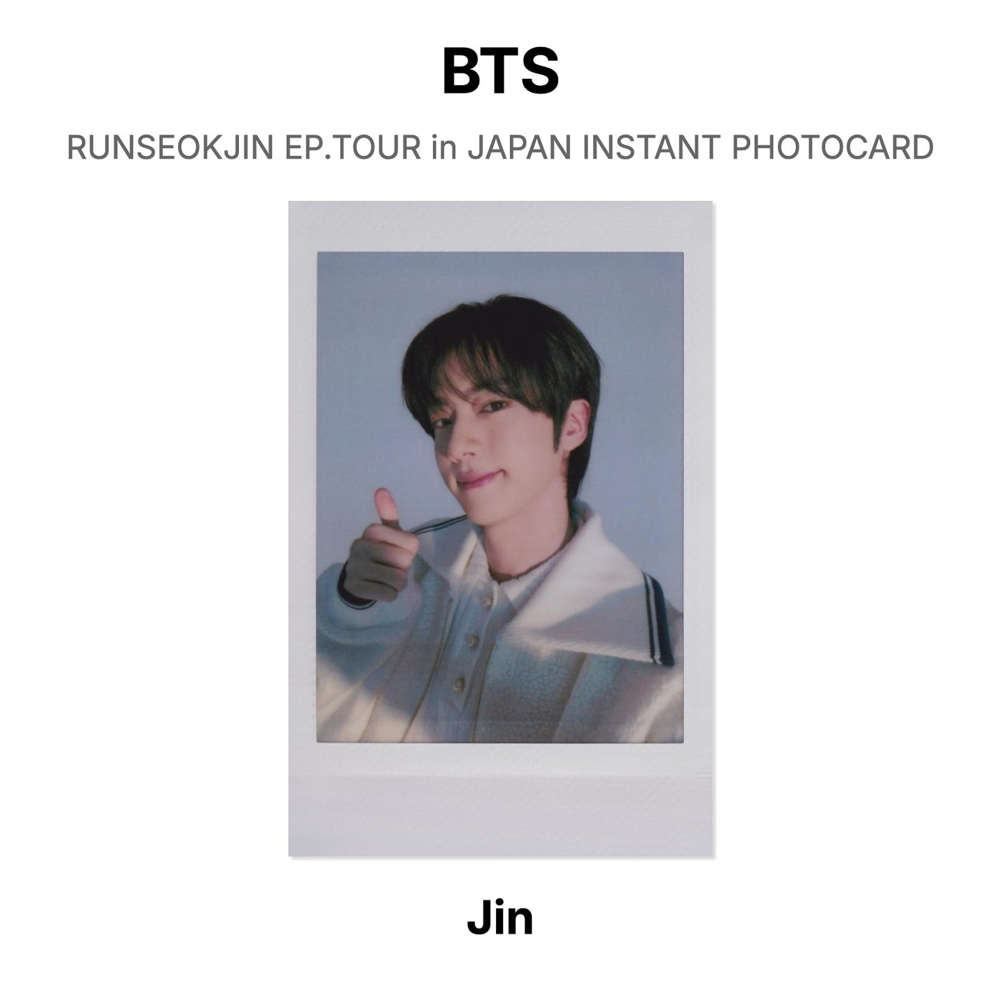 BTS RUNSEOKJIN EP.TOUR in JAPAN INSTANT PHOTOCARD Offizielle Photocard
